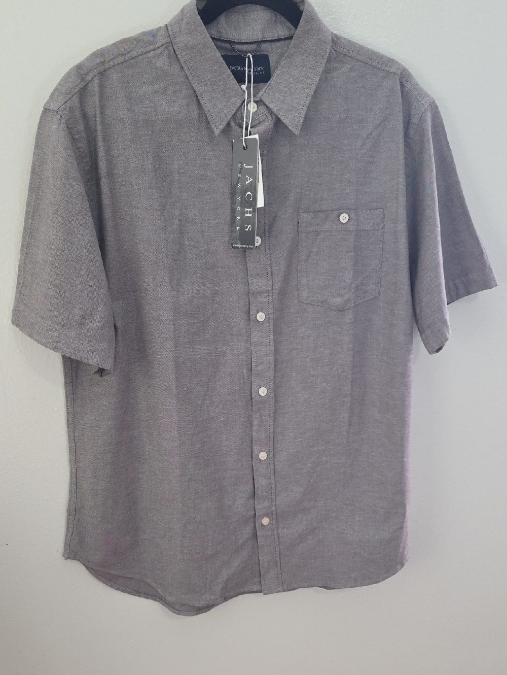Jachs Men's Short Sleeve Button-Up Shirt - Gray